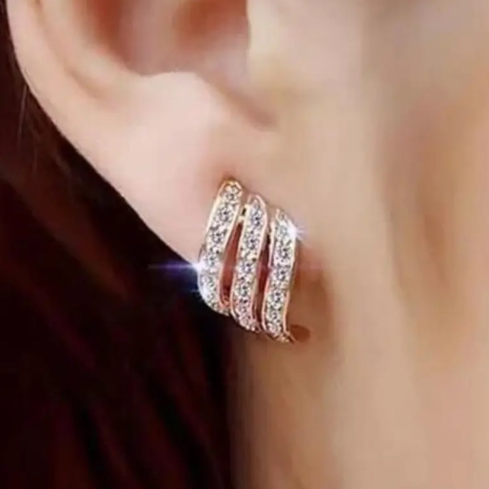 Gold Filled Cubic Zirconia Earrings